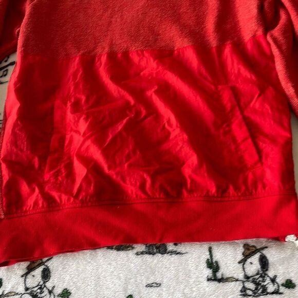 Original use red long sleeve casual pullover women’s sweater size s front pocket - Picture 3 of 11